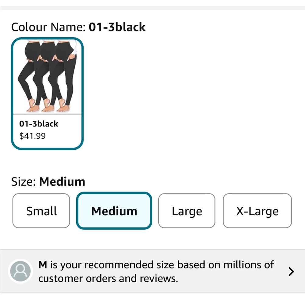 3 pairs of Pregnancy Leggings - Picture 2 of 4
